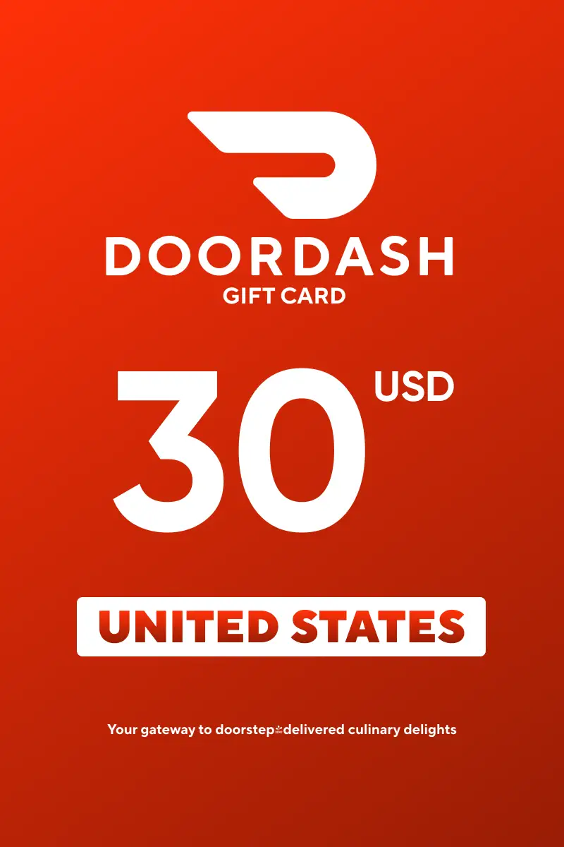 DoorDash 30 USD Gift Card (United States) - Digital Key