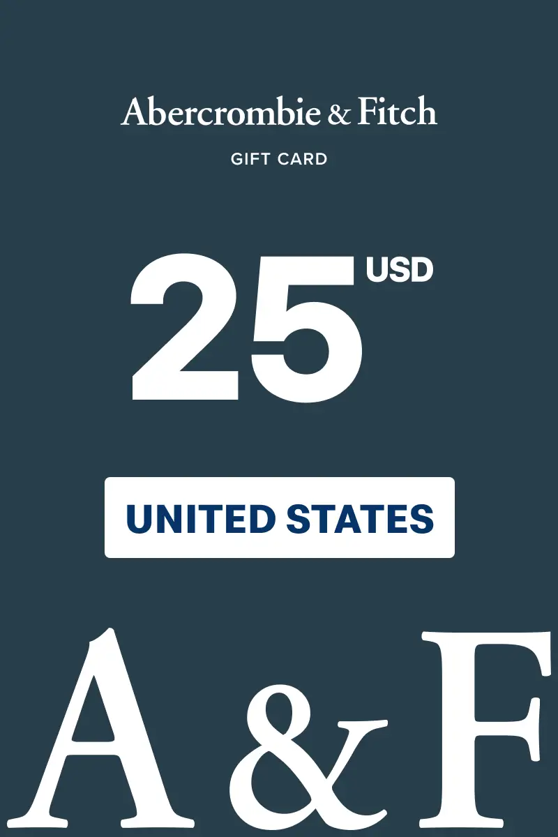Abercrombie and Fitch 25 USD Gift Card (United States) - Digital Key