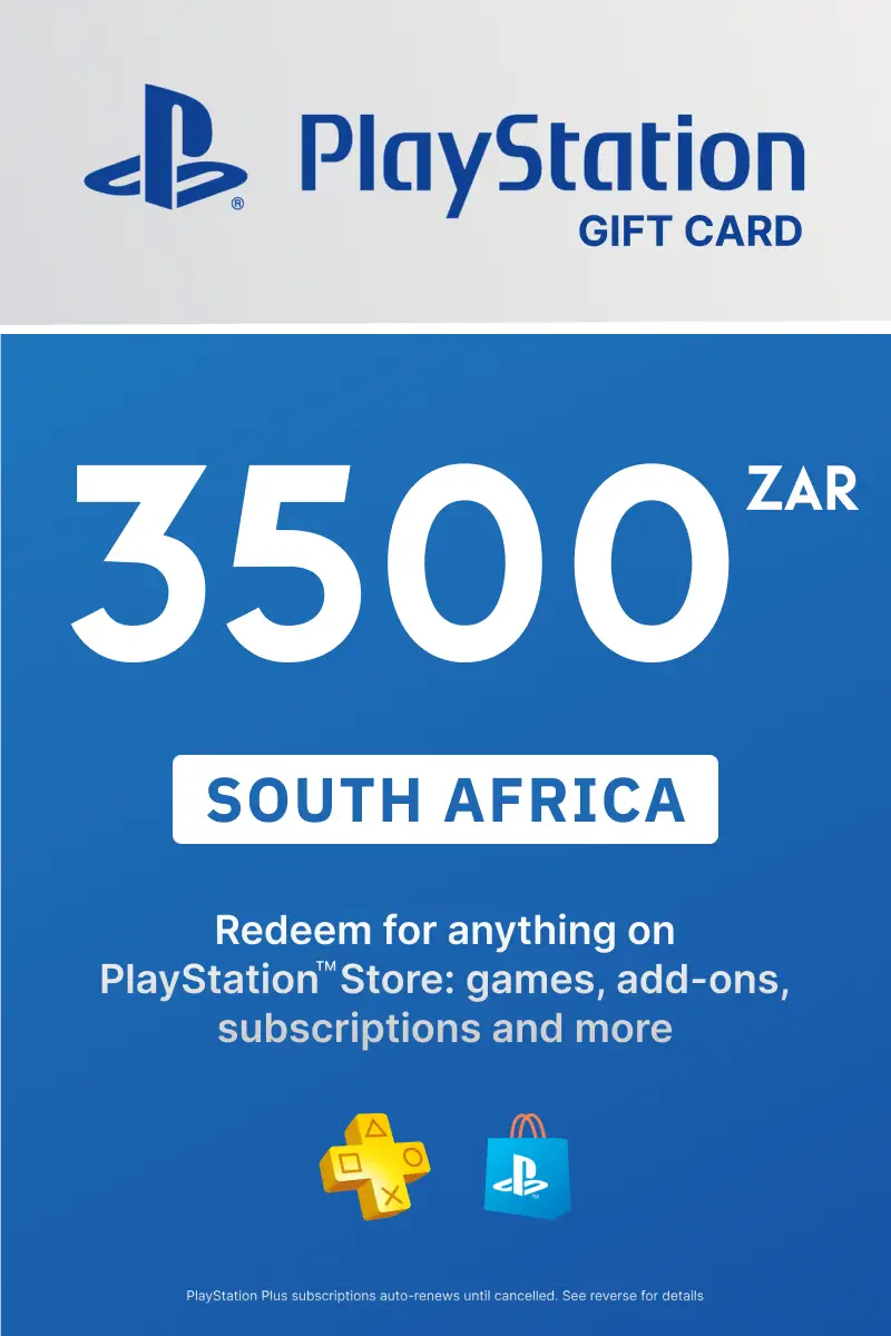 PlayStation Store 3500 ZAR Gift Card (South Africa) - Digital Key