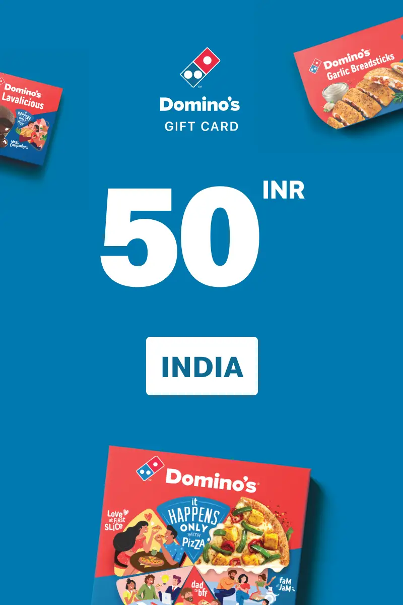Dominos Pizza 50 INR Gift Card (India) - Digital Key