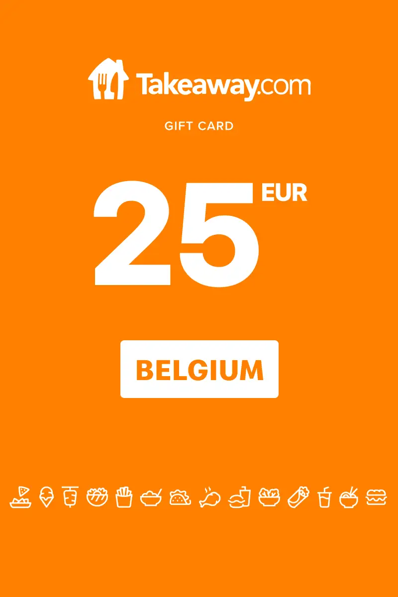 Takeaway 25 EUR Gift Card (Belgium) - Digital Key