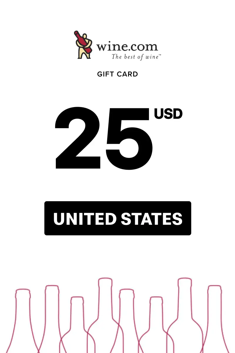 Wine.com 25 USD Gift Card (United States) - Digital Key