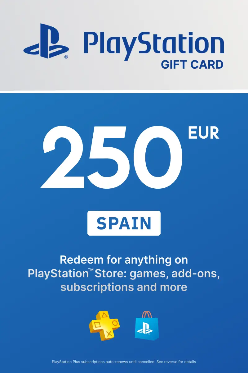 PlayStation Store 250 EUR Gift Card (Spain) - Digital Key