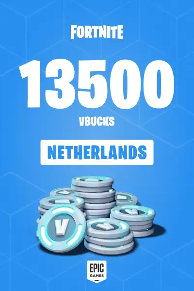 Fortnite - 13500 V-Bucks Card (Netherlands) - Epic Games - Digital Key