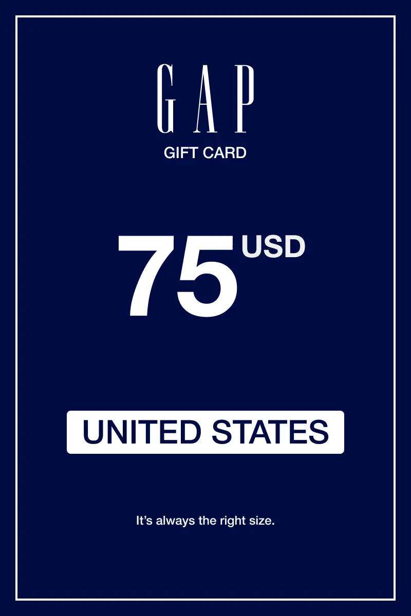 Gap 75 USD Gift Card (United States) - Digital Key