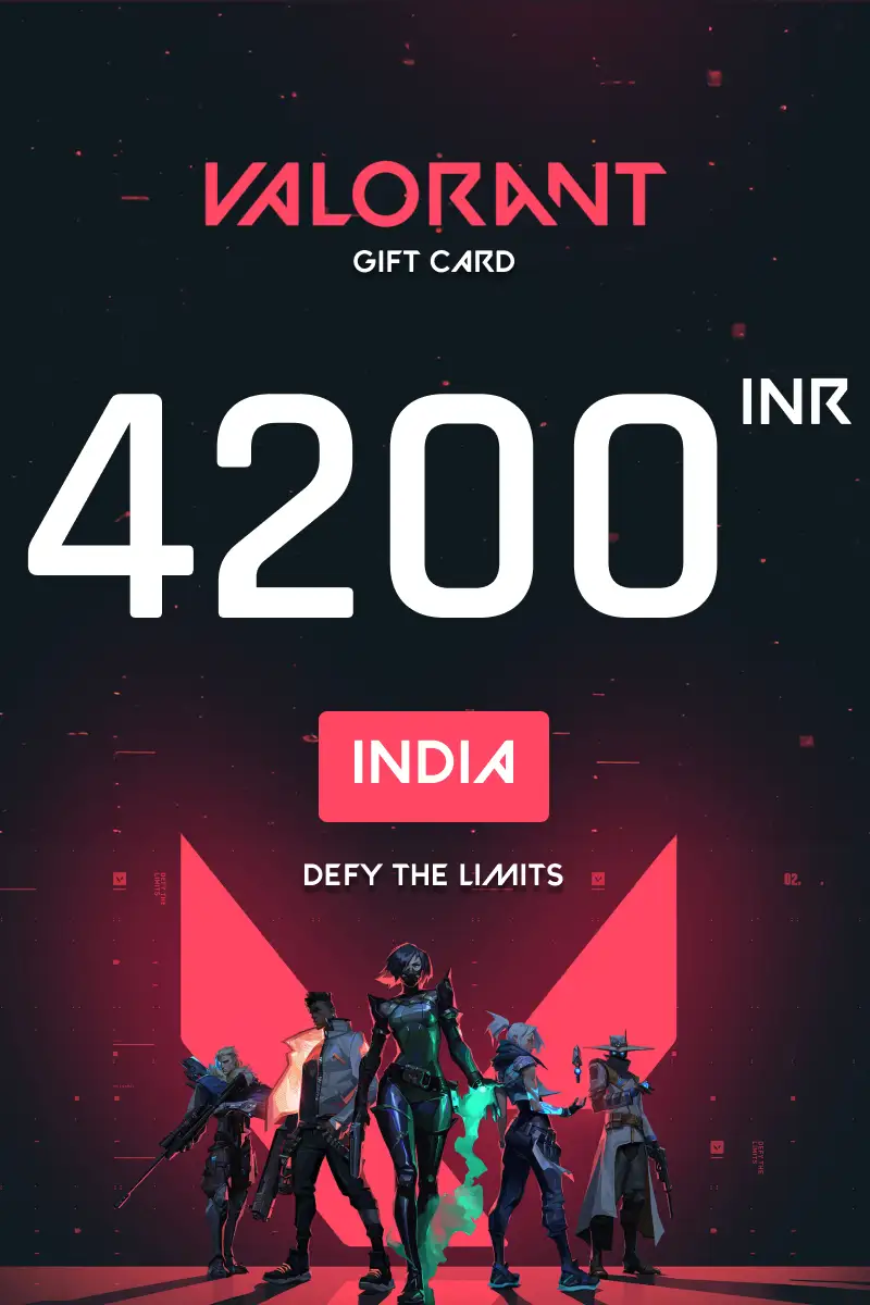 Valorant 4200 INR Gift Card (India) - Digital Key