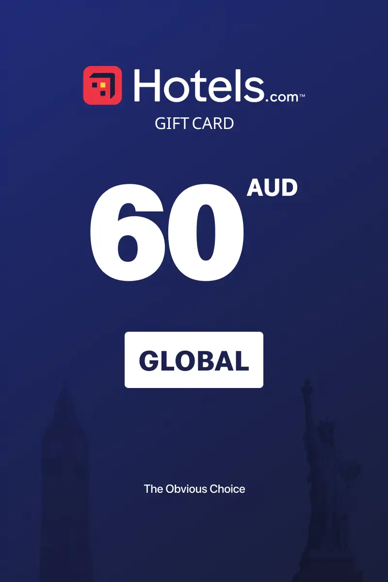 Hotels.com 60 AUD Gift Card (Global) - Digital Key