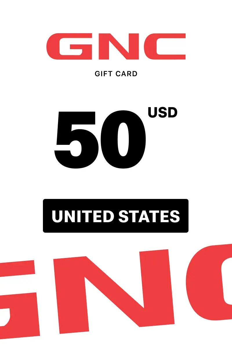 GNC 50 USD Gift Card (United States) - Digital Key
