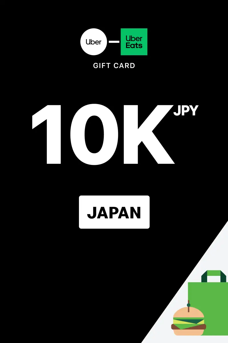 Uber Rides and Uber Eats 10000 JPY Gift Card (Japan) - Digital Key