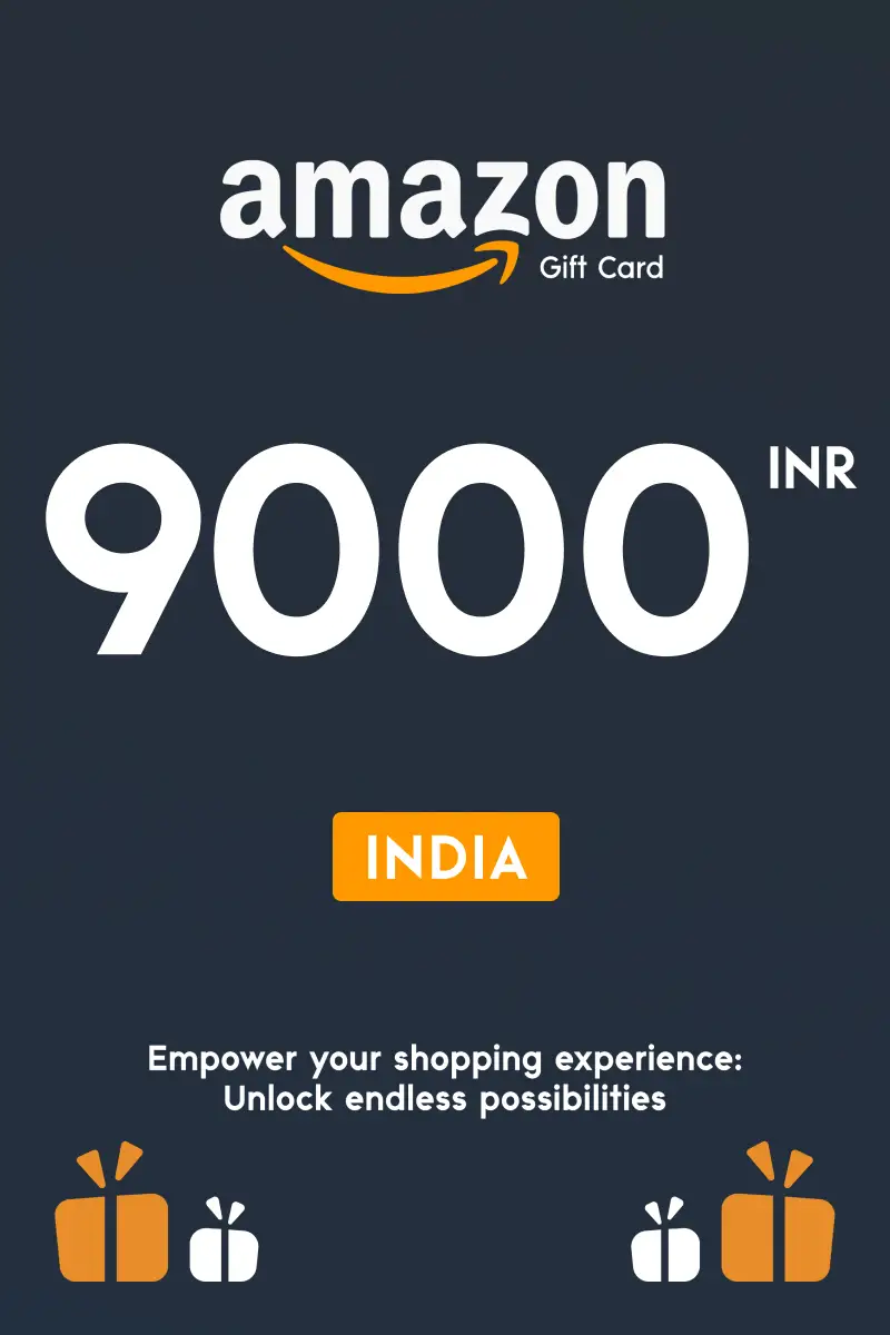 Amazon 9000 INR Gift Card (India) - Digital Key