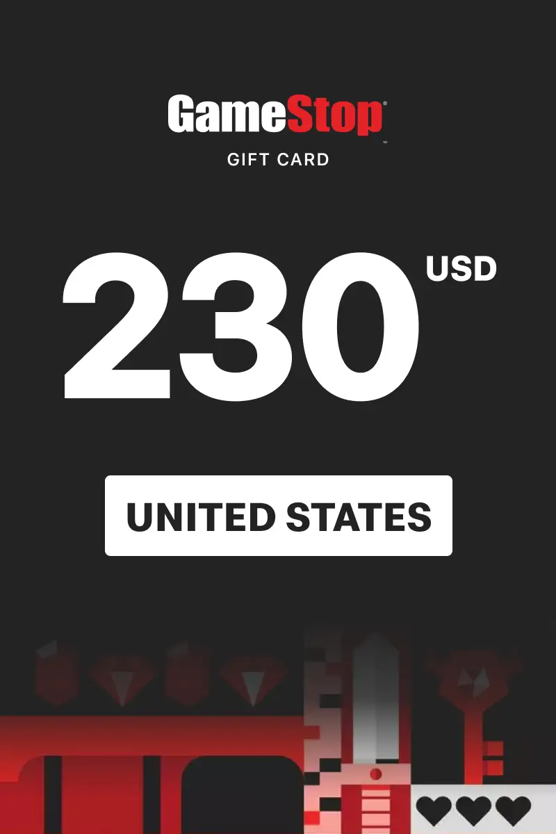 GameStop 230 USD Gift Card (United States) - Digital Key