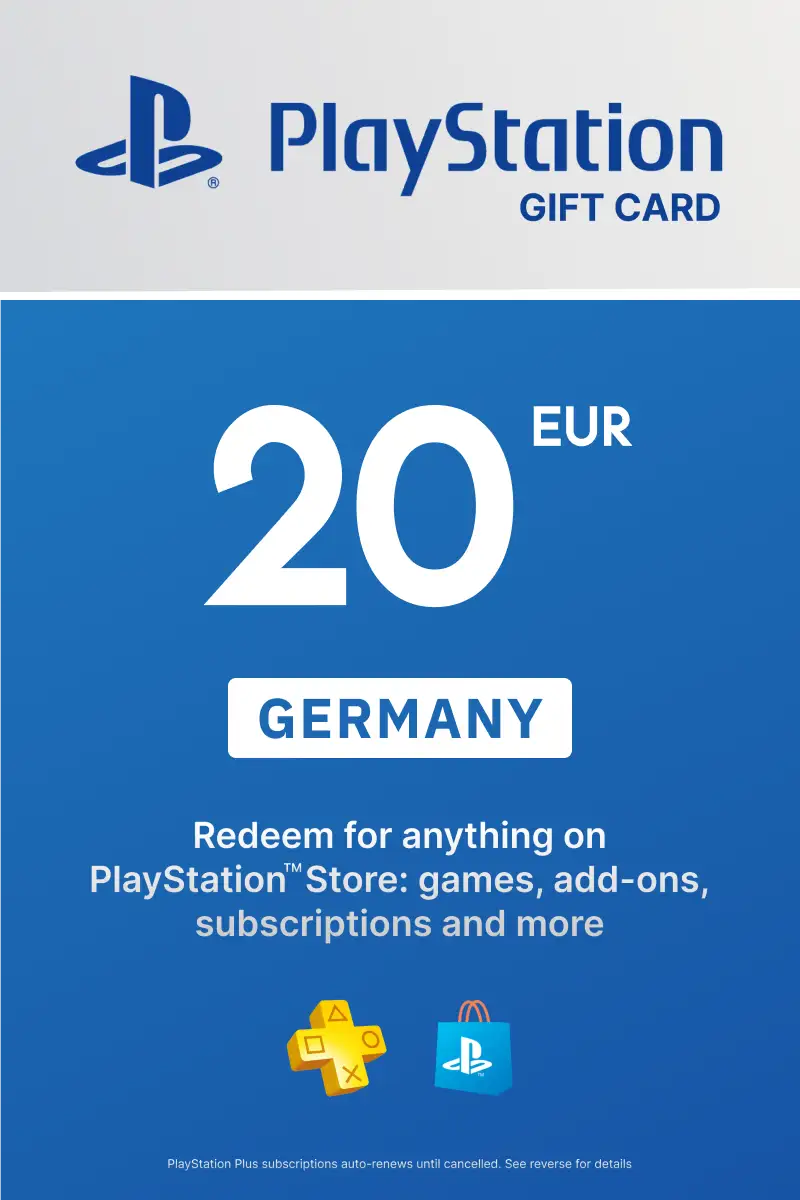 PlayStation Store 20 EUR Gift Card (Germany) - Digital Key