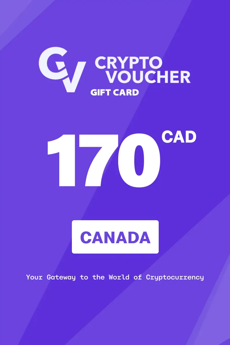 Crypto Voucher 170 CAD Gift Card (Canada) - Digital Key