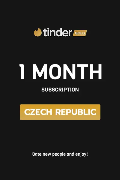 Tinder Gold 1 Month Subscription (Czech Republic) - Digital Key