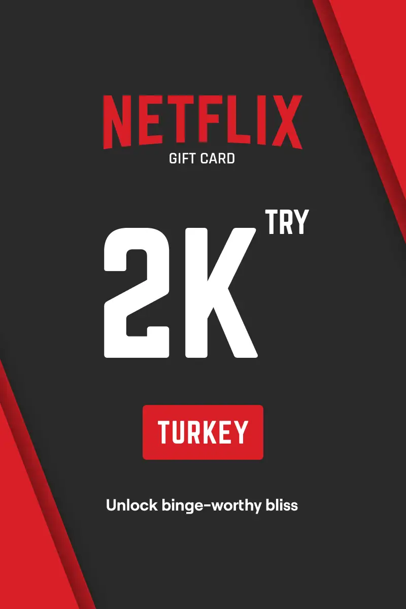 Netflix 2000 TRY Gift Card (Turkey) - Digital Key