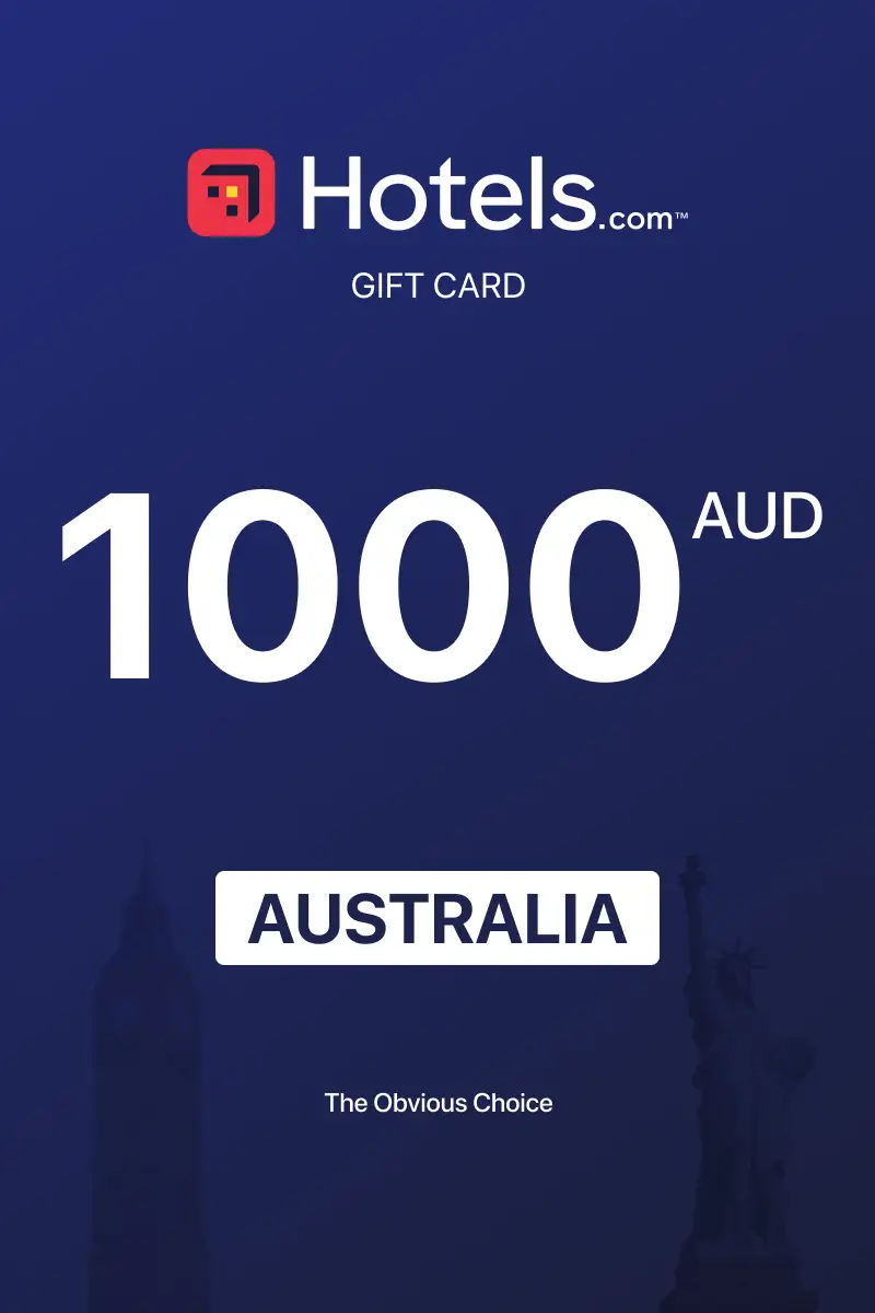Hotels.com 1000 AUD Gift Card (Australia) - Digital Key