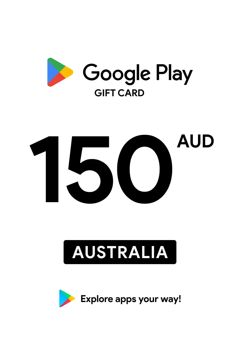 Google Play 150 AUD Gift Card (Australia) - Digital Key