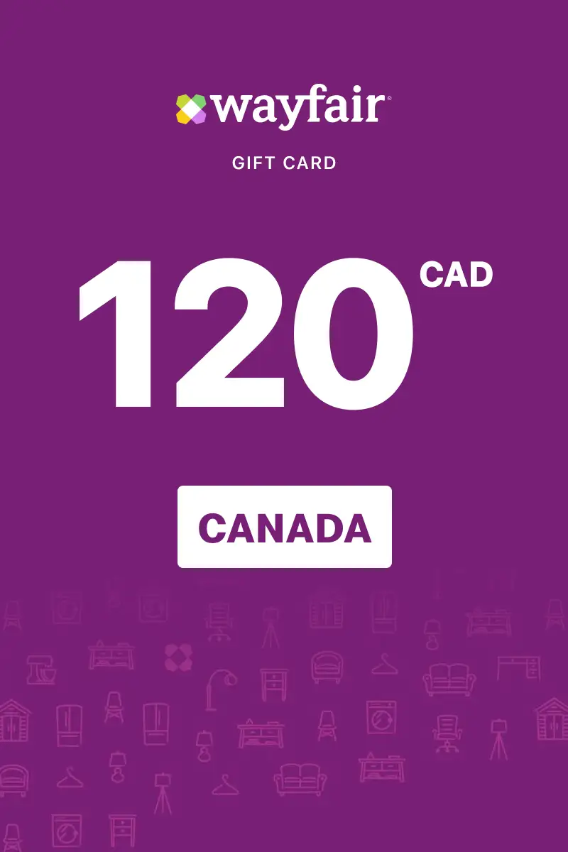 Wayfair 120 CAD Gift Card (Canada) - Digital Key