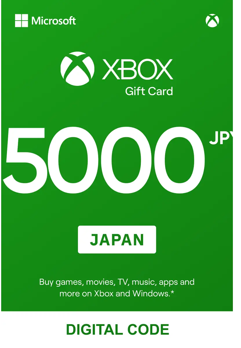Xbox 5000 JPY Gift Card (Japan) - Digital Key