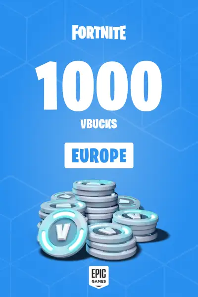 Fortnite - 1000 V-Bucks Card (Europe) - Epic Games - Digital Key