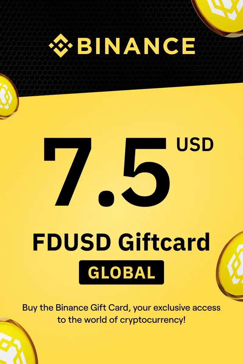 Binance (FDUSD) 7.5 USD Gift Card (Global) - Digital Key