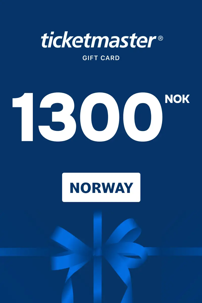 Ticketmaster 1300 NOK Gift Card (Norway) - Digital Key