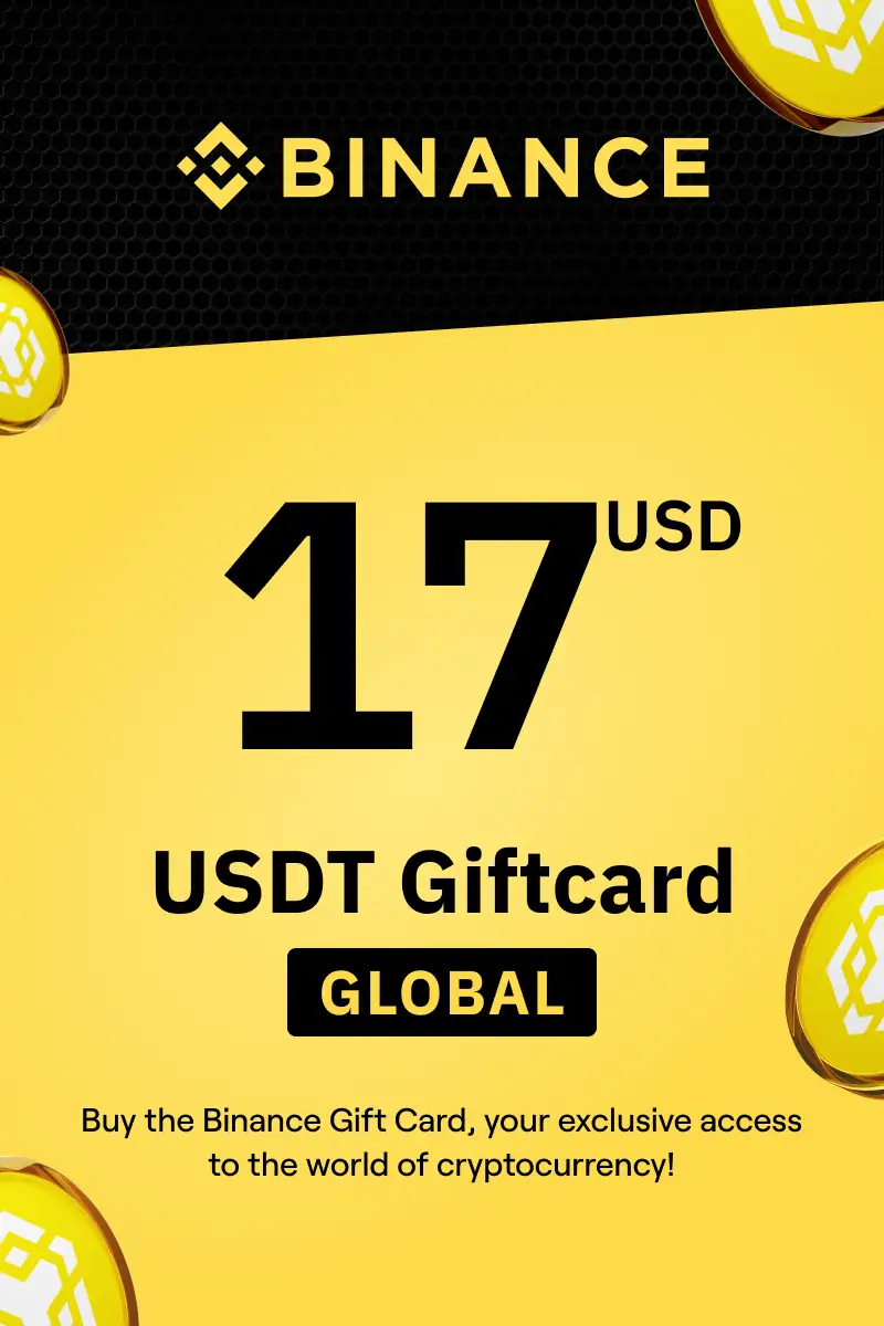 Binance (USDT) 17 USD Gift Card (Global) - Digital Key