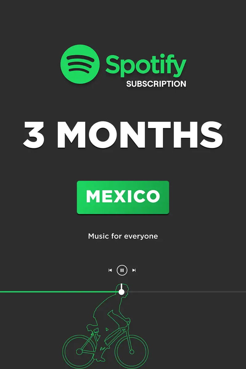 Spotify Premium 3 Months Subscription (Mexico) - Digital Key