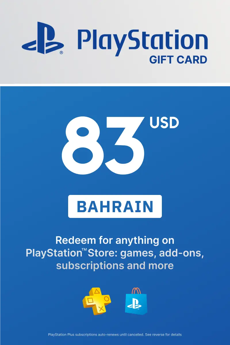 PlayStation Store 83 USD Gift Card (Bahrain) - Digital Key