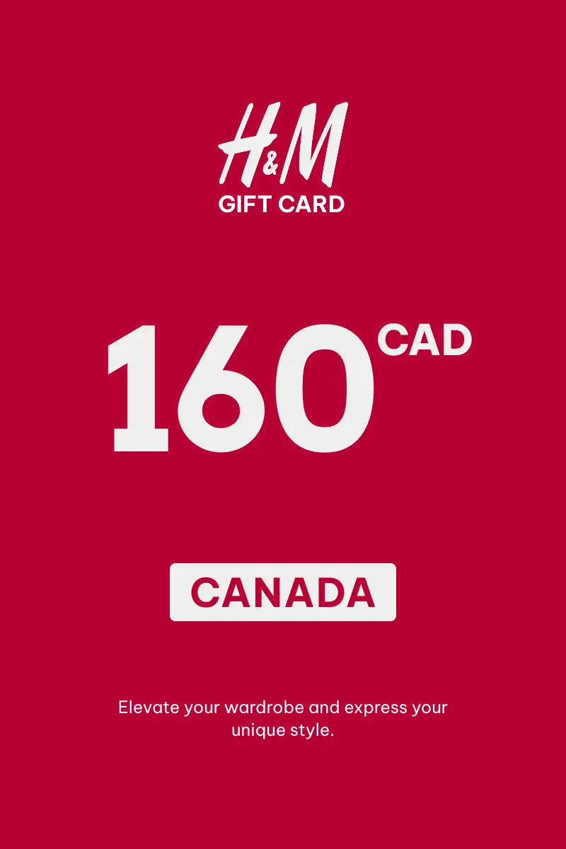 HandM 160 CAD Gift Card (Canada) - Digital Key