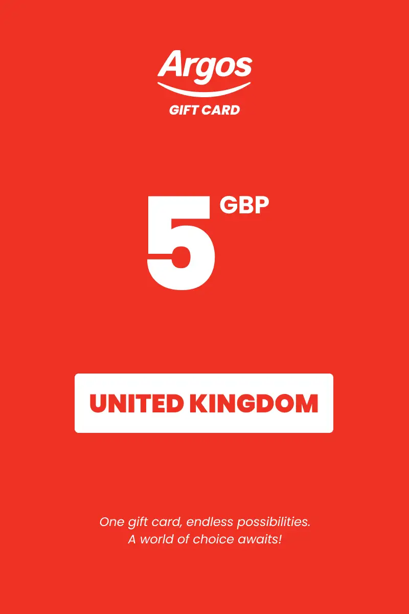 Argos 5 GBP Gift Card (United Kingdom) - Digital Key