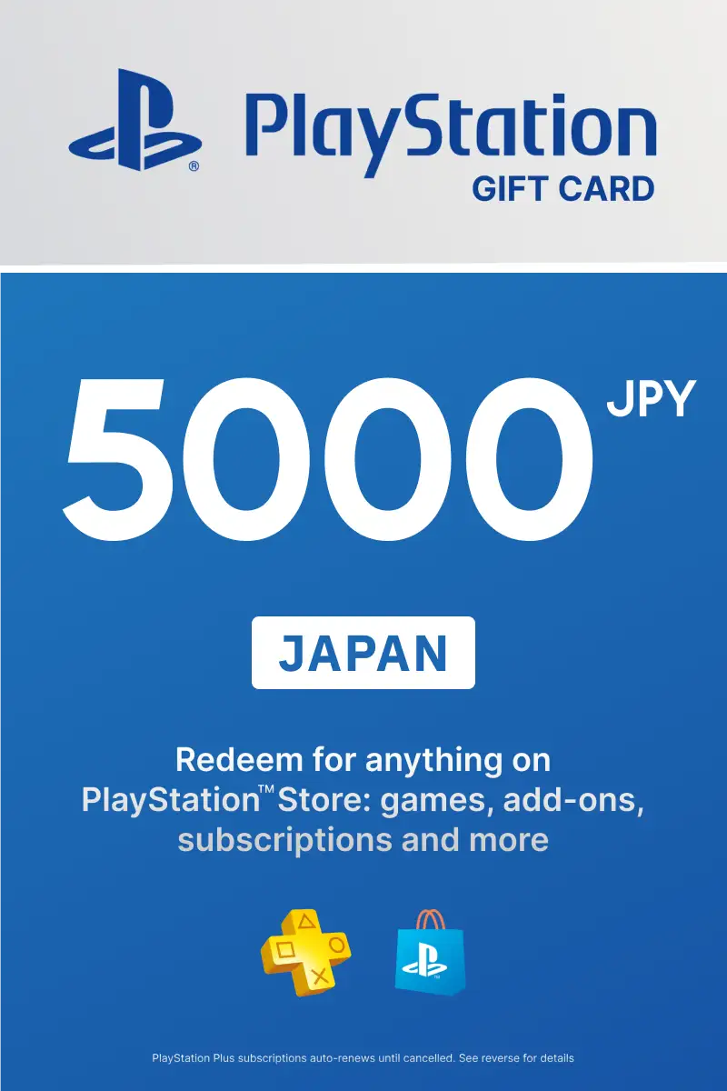 PlayStation Store 5000 JPY Gift Card (Japan) - Digital Key