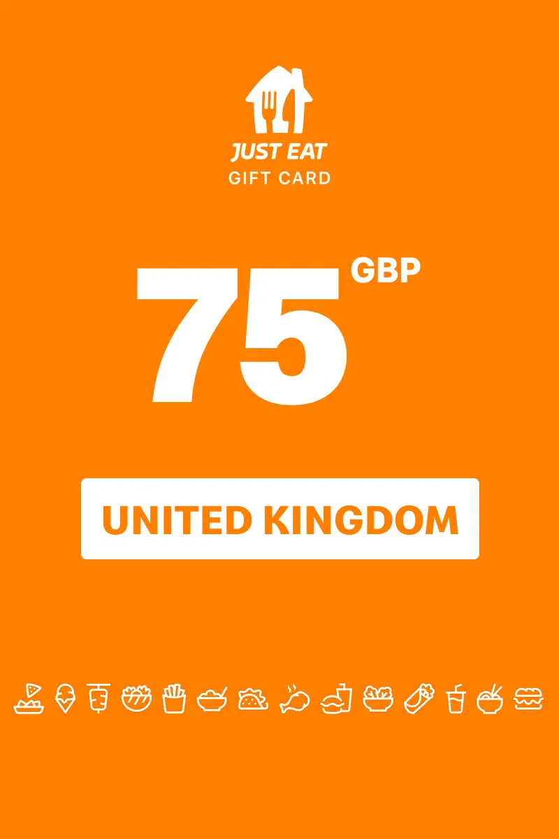 Just Eat 75 GBP Gift Card (United Kingdom) - Digital Key