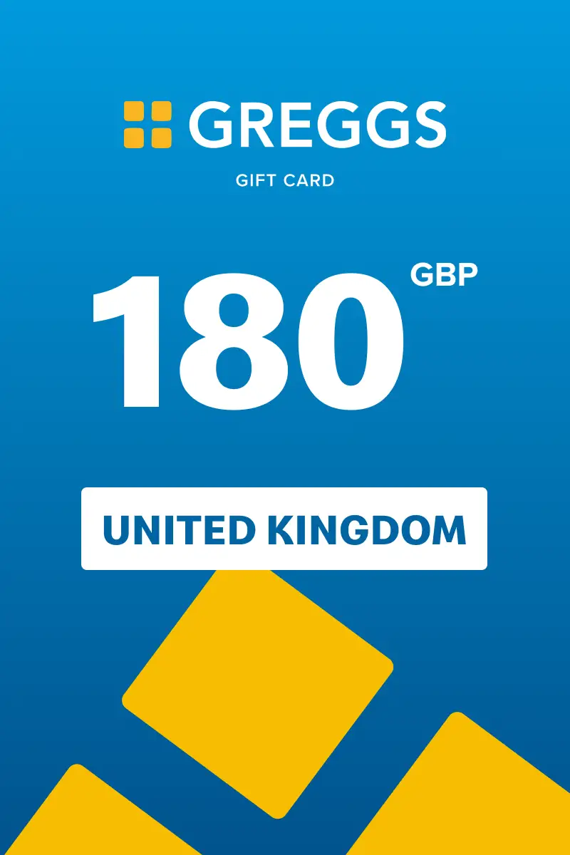 Greggs 180 GBP Gift Card (United Kingdom) - Digital Key