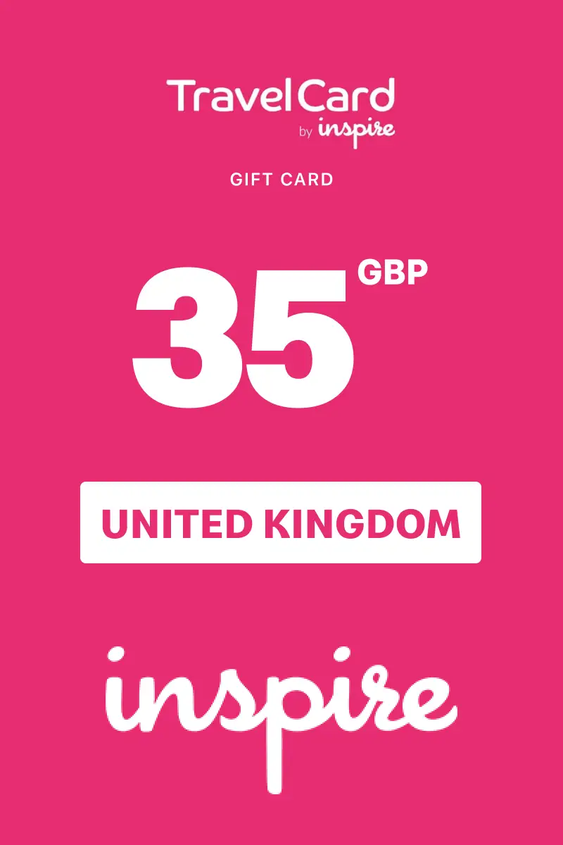 TravelCard by Inspire 35 GBP Gift Card (United Kingdom) - Digital Key