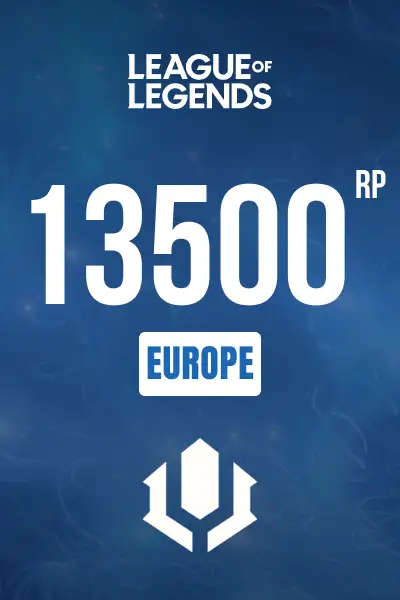 League of Legends 13500 RP (Europe) - Digital Key
