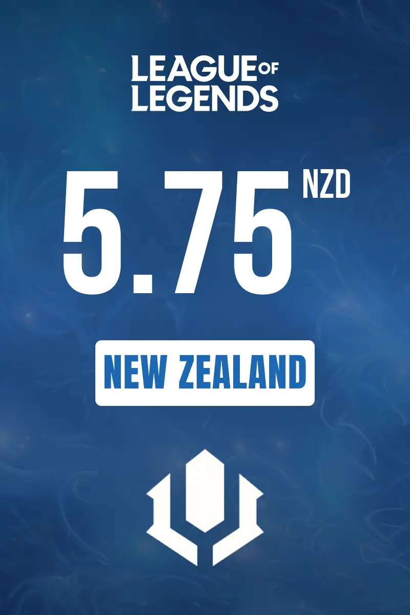 League of Legends 5.75 NZD Gift Card (New Zealand) - Digital Key