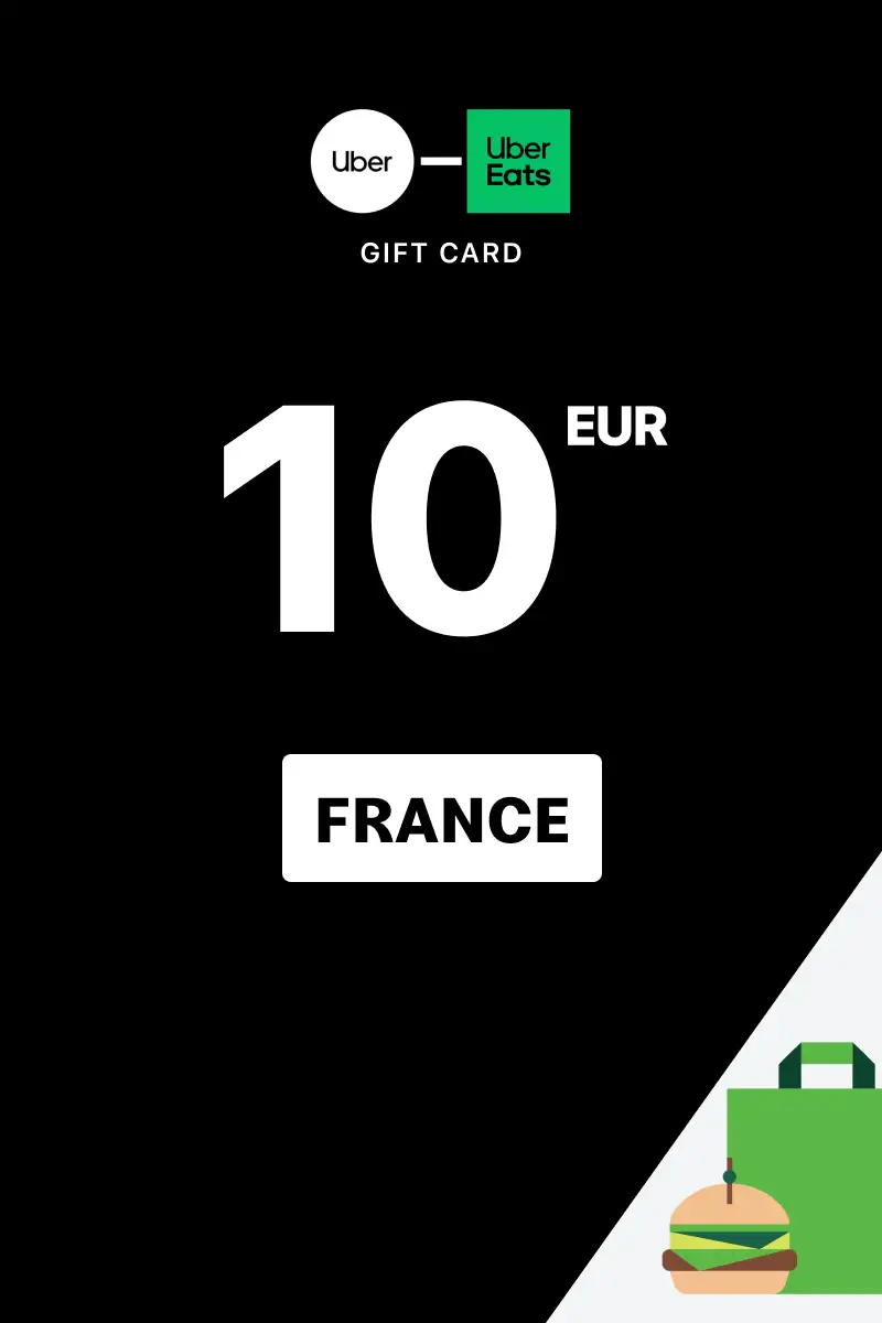 Uber Rides and Uber Eats 10 EUR Gift Card (France) - Digital Key