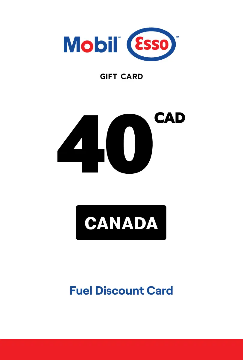 Esso and Mobil Fuel Discount Card 40 CAD Gift Card (Canada) - Digital Key