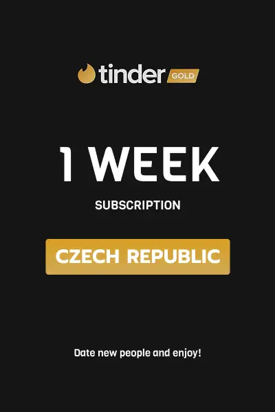 Tinder Gold 1 Week Subscription (Czech Republic) - Digital Key