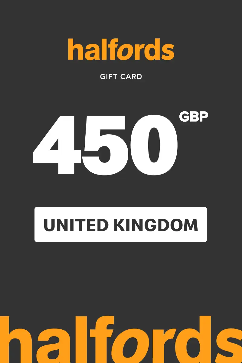Halfords 450 GBP Gift Card (United Kingdom) - Digital Key