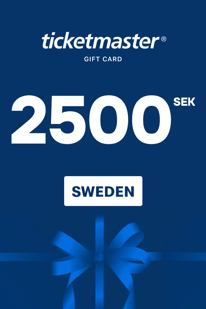 Ticketmaster 2500 SEK Gift Card (Sweden) - Digital Key
