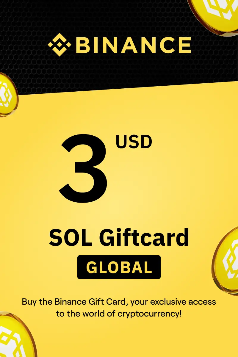 Binance (SOL) 3 USD Gift Card (Global) - Digital Key