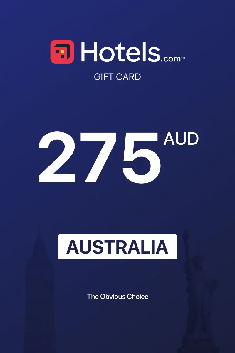 Hotels.com 275 AUD Gift Card (Australia) - Digital Key