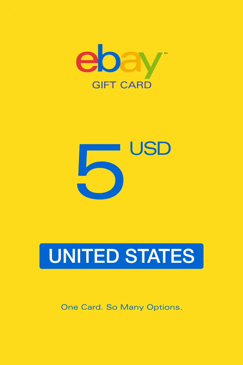 eBay 5 USD Gift Card (United States) - Digital Key afbeelding 1