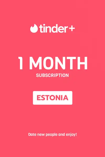 Tinder Plus - 1 Month Subscription (Estonia) - Digital Key