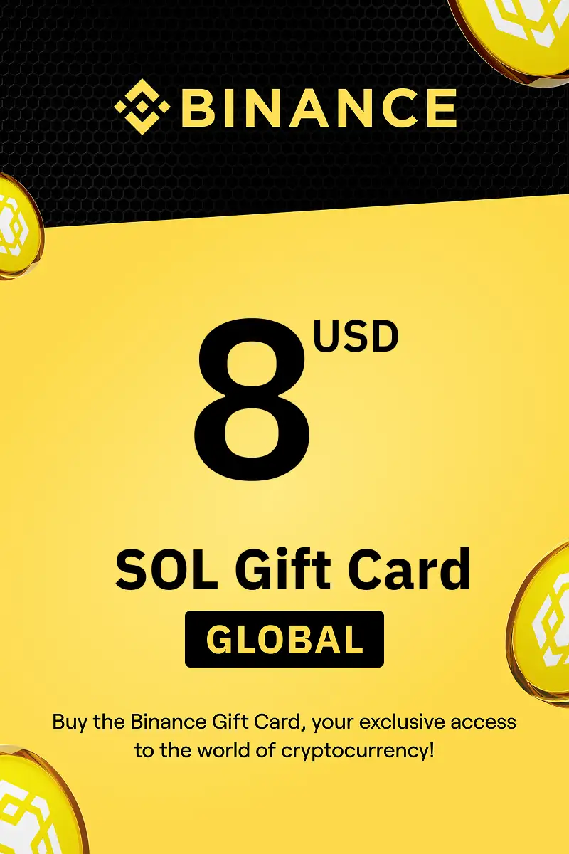 Binance (SOL) 8 USD Gift Card (Global) - Digital Key
