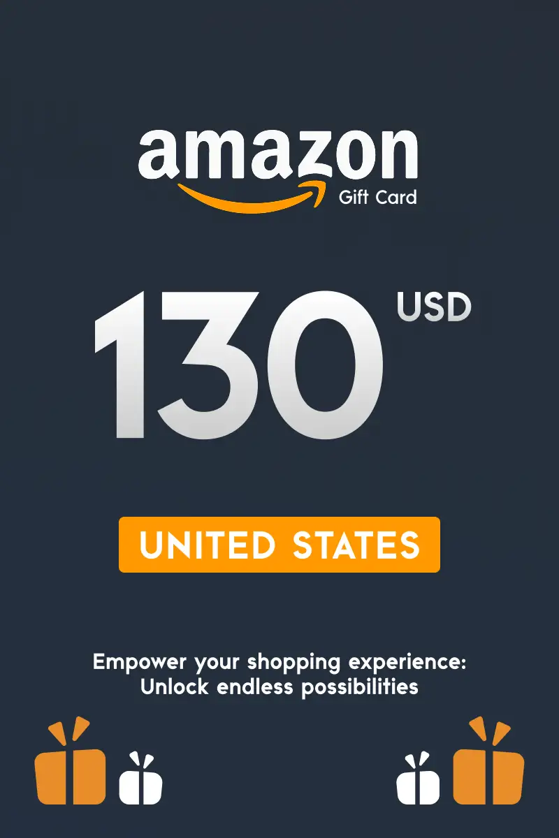 Amazon 130 USD Gift Card (United States) - Digital Key