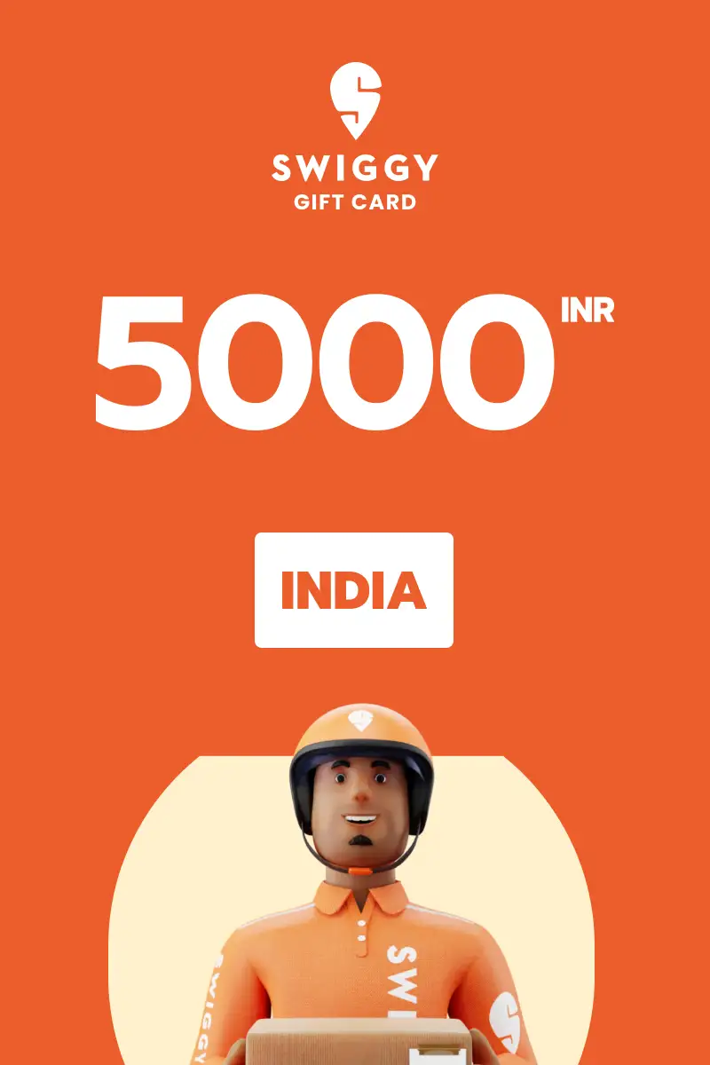 Swiggy 5000 INR Gift Card (India) - Digital Key