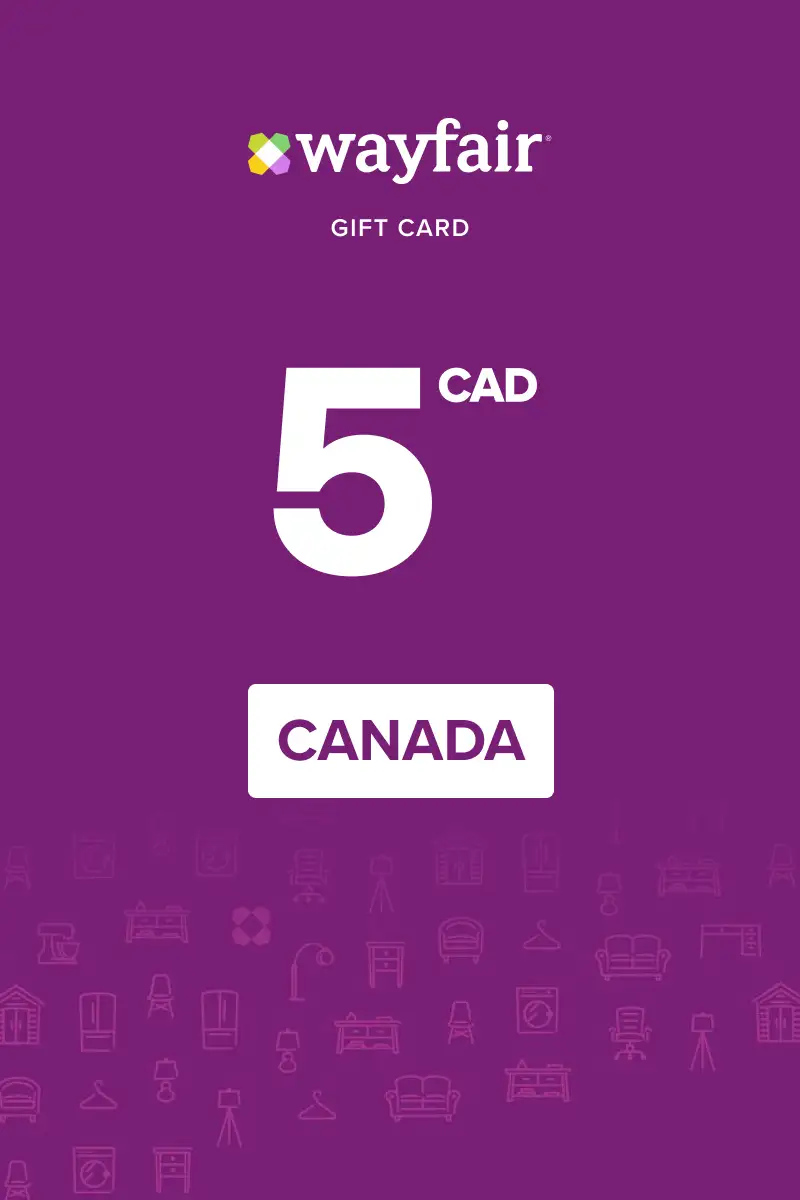 Wayfair 5 CAD Gift Card (Canada) - Digital Key